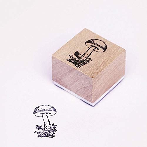 single-mushroom-toadstool-stamp-crafts-scrapbooking-tags|Mushroom Stamp|Luck and Luck| 1