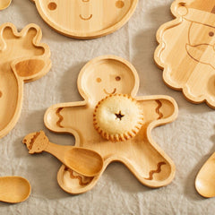 gingerbread-childrens-wooden-bamboo-plate|JQYXM007|Luck and Luck| 1
