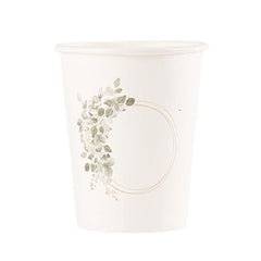botanical-leaf-paper-cups-weddings-party-x-8|95000|Luck and Luck|2
