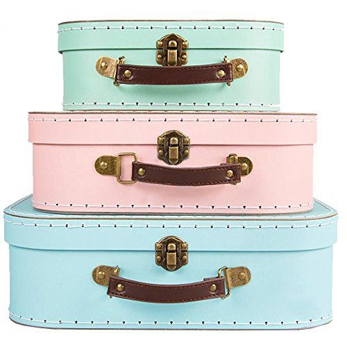 pastel-mini-suitcases-x-3-home-decoration-pink-green-blue|GIF018|Luck and Luck| 1
