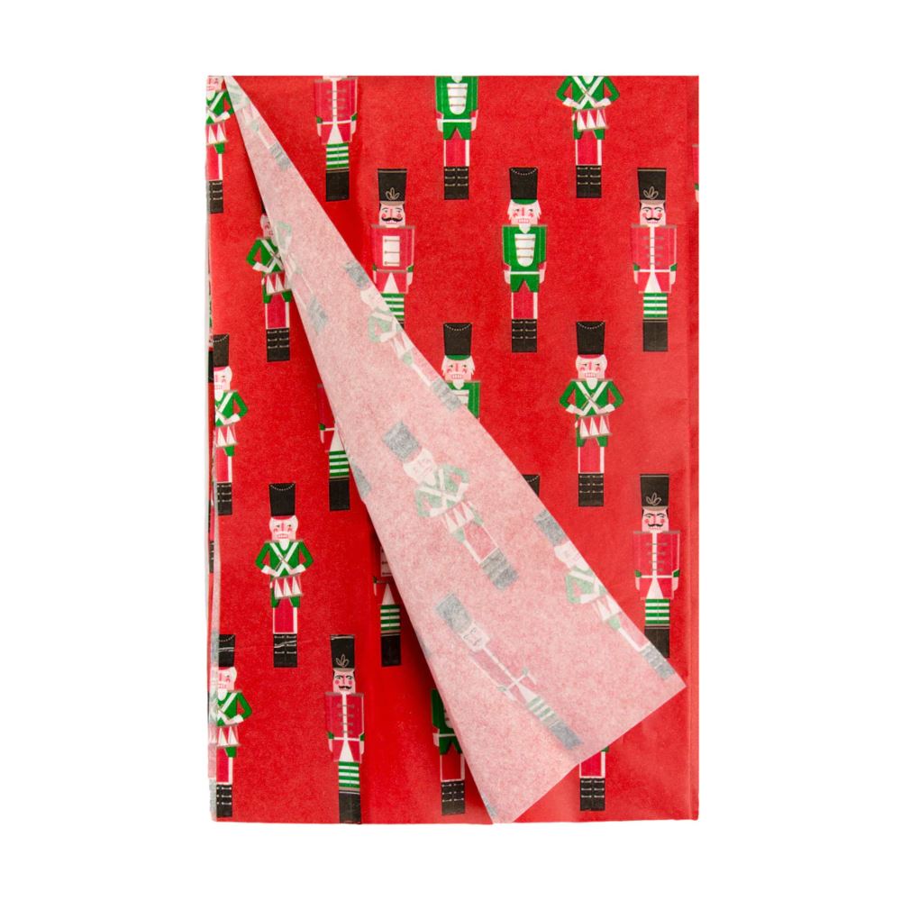 red-nutcracker-themed-christmas-wrapping-tissue-paper-4-sheets|BC-NUT-TISSPAPER|Luck and Luck|2