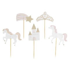 princess-party-cupcake-toppers-x-12-horses-castles-party|PC-106|Luck and Luck|2