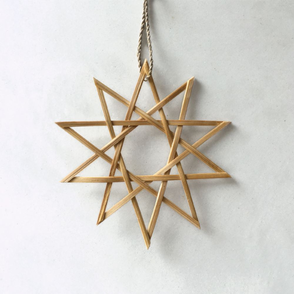 east-of-india-small-ten-pointed-woven-hanging-bamboo-star-decoration|3394|Luck and Luck| 1