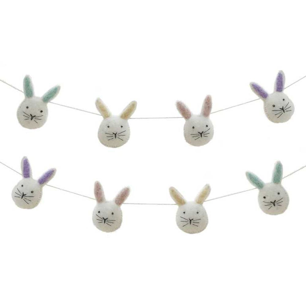 felt-easter-bunny-childrens-bunting-nursery-decoration-1-5m|BN-108|Luck and Luck|2