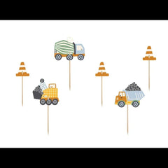 construction-vehicle-cake-toppers-x-6-childrens-birthday-party|KPM32|Luck and Luck|2