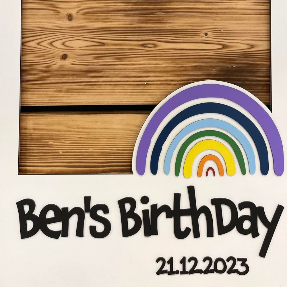 personalised-wooden-photo-booth-frame-with-rainbow-design-party-birthdays|LLWWPBRAINBOW|Luck and Luck|2