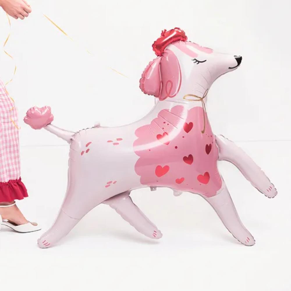foil-pink-poodle-party-balloon-helium-air-valentines-love|FB182|Luck and Luck|2