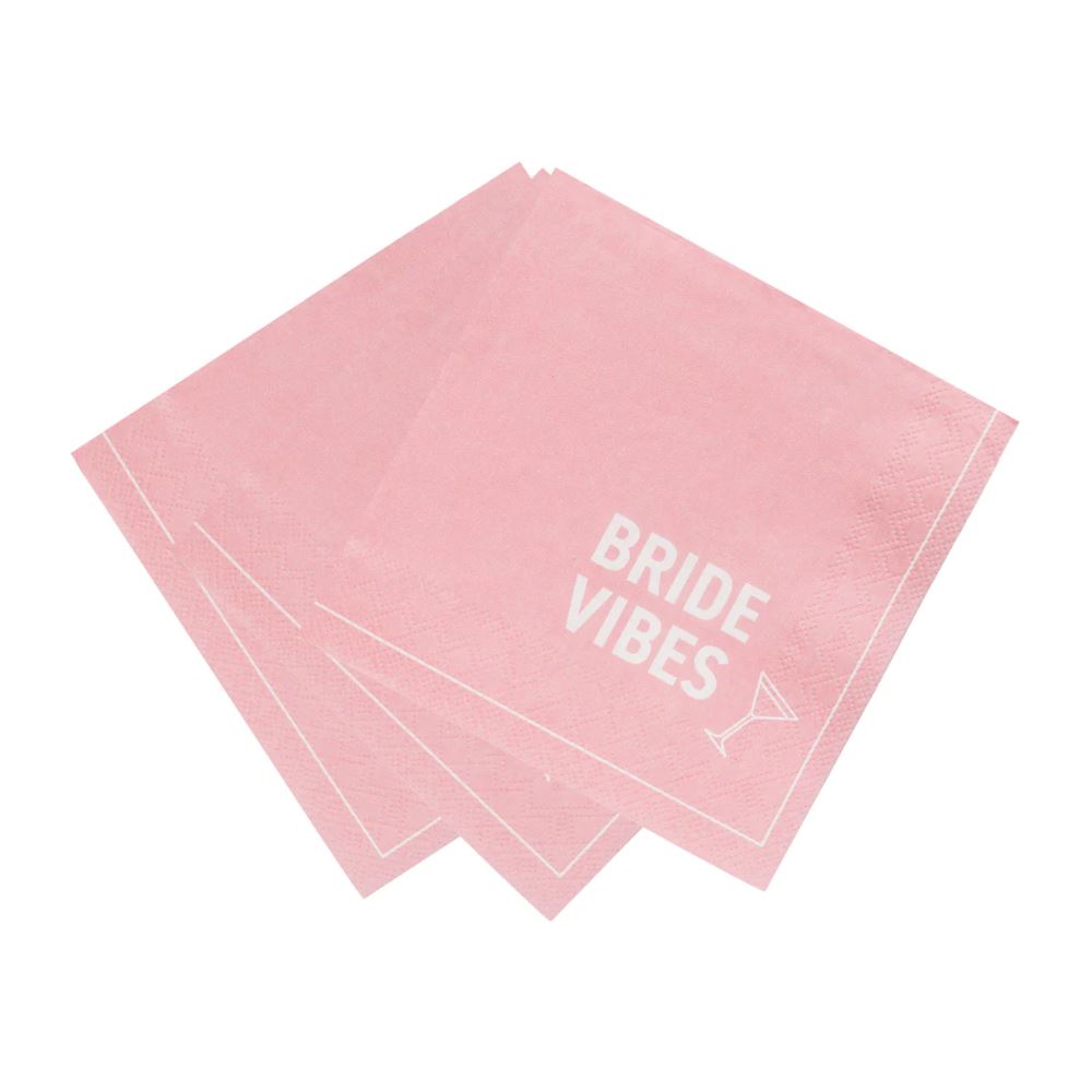 hen-night-pink-bride-vibes-paper-party-napkins-x-20|BRIDE-CNAPKIN|Luck and Luck| 3