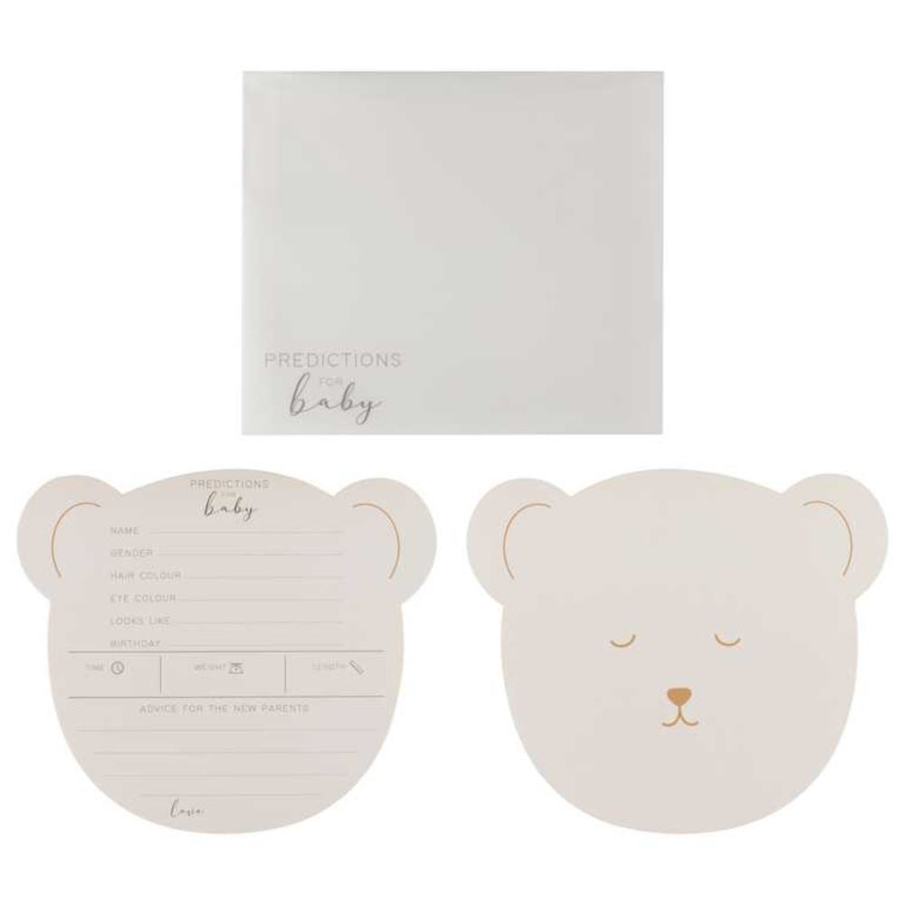 teddy-bear-baby-shower-advice-cards-prediction-game-x-10|TED-200|Luck and Luck|2