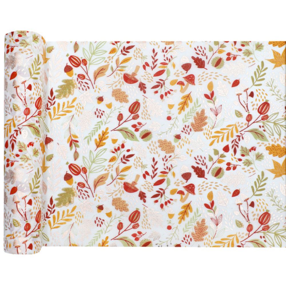 autumn-leaves-table-runner-2-5m-copper-botanical-table-decoration|7770|Luck and Luck|2