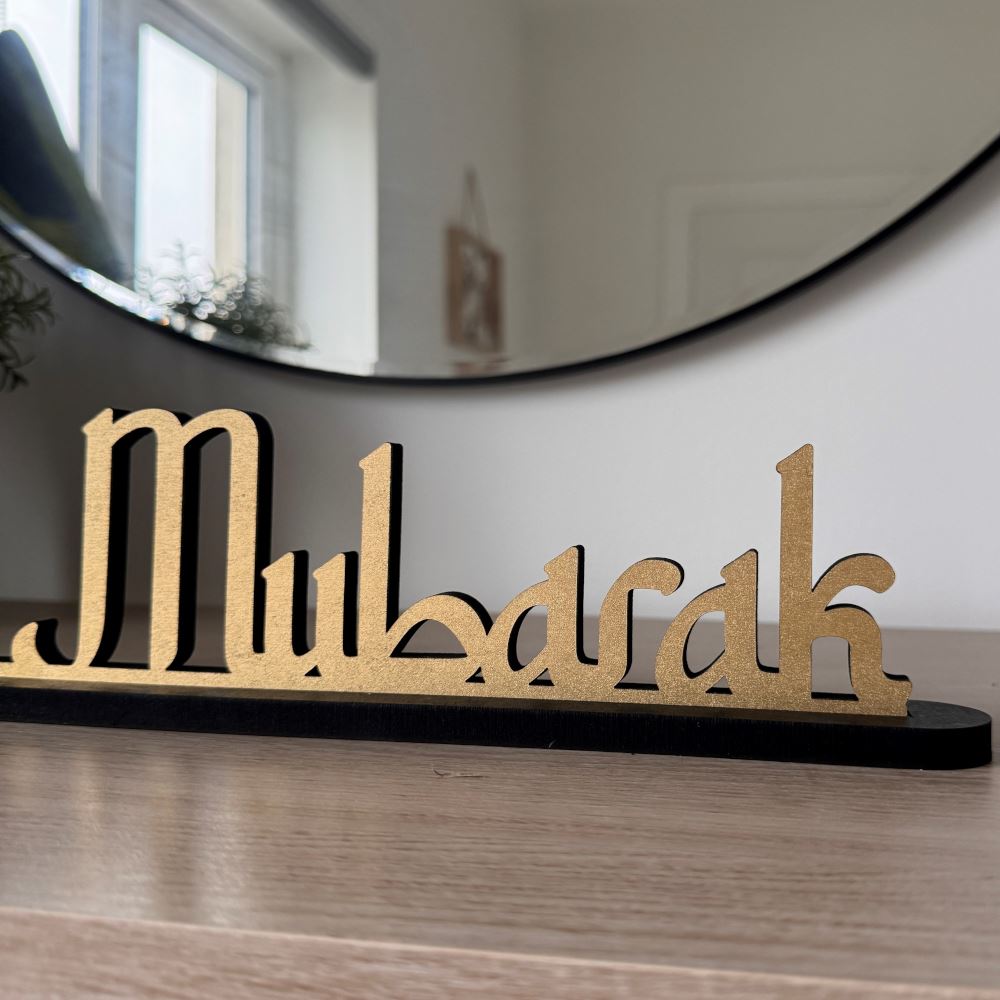 eid-mubarak-standing-wooden-table-sign-with-base-decoration|LLWWEIDMUBSS|Luck and Luck| 3