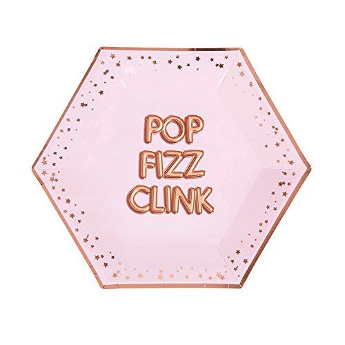 glitz-and-glamour-pink-and-rose-gold-plate-x-8-pop-fizz-clink|773239|Luck and Luck| 1