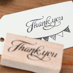 thank-you-wooden-rubber-stamp-scrapbooking-craft-diy-tags-wedding-favours|YZ26|Luck and Luck| 1