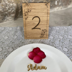 wooden-oak-veneer-table-number-design-1-rustic-wedding|LLWWTABNUMD1|Luck and Luck|2