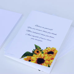 beautiful-sunflower-card-believe-in-yourself-set-of-6-charity-cards|LLSUNFLOWERBELIEVECARDS|Luck and Luck|2