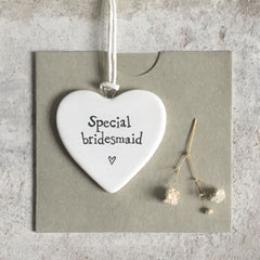 east-of-india-mini-porcelain-heart-special-bridesmaid-keepsake-heart|4179|Luck and Luck|2