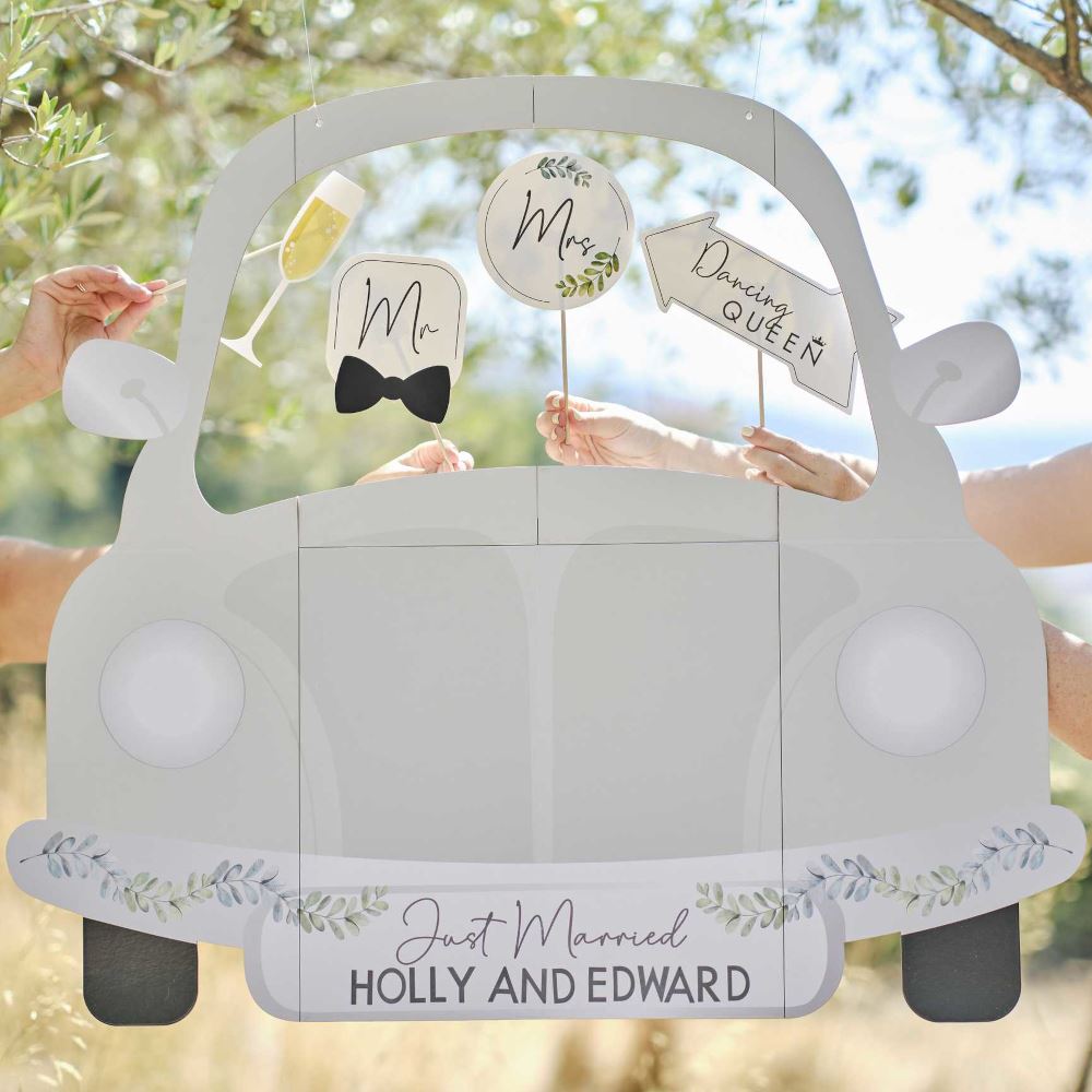 customisable-wedding-photo-booth-frame-car-shaped|SW-864|Luck and Luck| 1