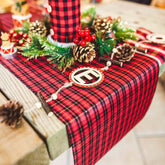 red-tartan-christmas-table-runner-5m|83328|Luck and Luck| 1