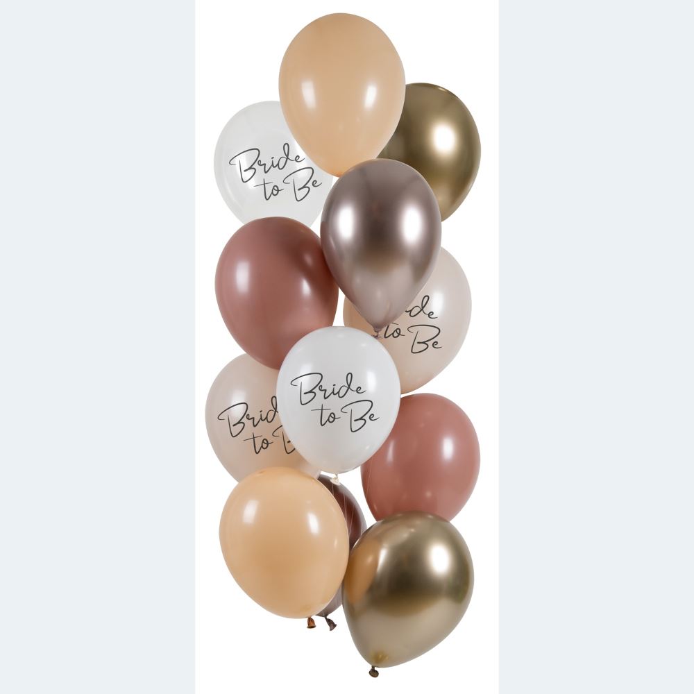 bride-to-be-mixed-pinks-silver-gold-hen-party-balloons-set-of-12|25162|Luck and Luck|2