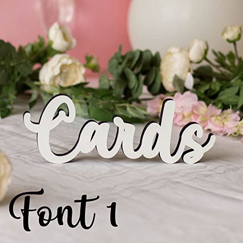 wooden-cards-table-sign-wedding-decorations-freestanding|LLWWCAMF1|Luck and Luck| 1