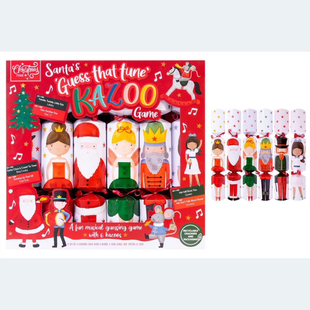 santa-s-guess-that-tune-kazoo-christmas-crackers-x-6|XM6559|Luck and Luck| 6