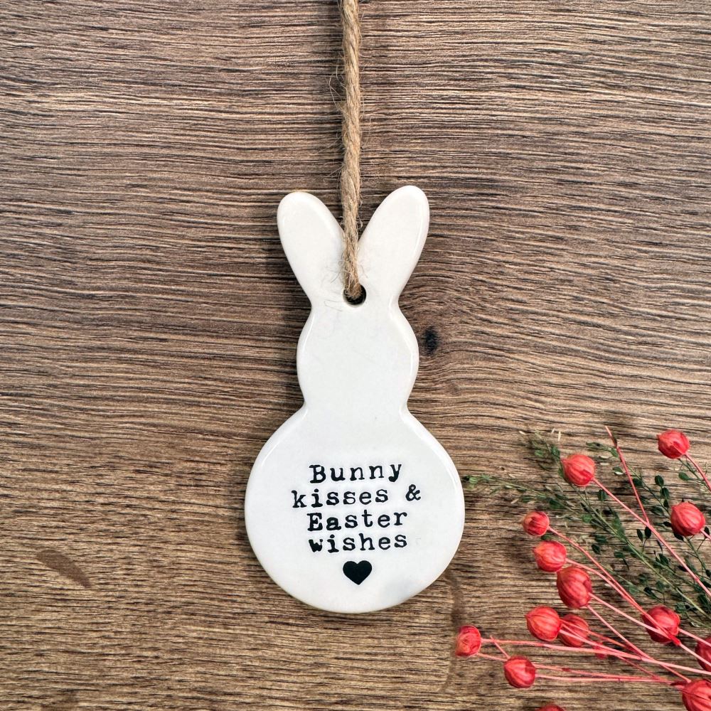 personalised-bunny-kisses-and-easter-wishes-hanging-porcelain|LLUVPL027726|Luck and Luck|2