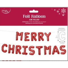 merry-christmas-red-foil-balloon|X-29751-BC|Luck and Luck| 1