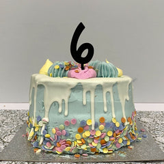 acrylic-number-6-birthday-cake-topper-any-colour|LLWWNUMBER6CTA|Luck and Luck| 1