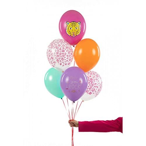 you-rock-animal-latex-party-balloon-selection-x-6|SB14P-314-000-6|Luck and Luck| 1