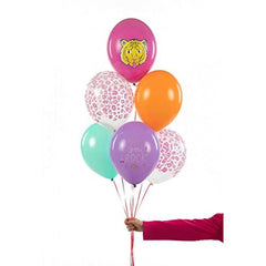 you-rock-animal-latex-party-balloon-selection-x-6|SB14P-314-000-6|Luck and Luck| 1