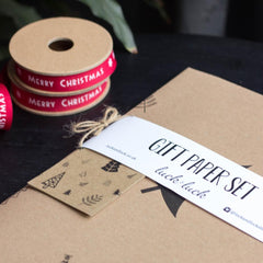 christmas-tree-wrapping-paper-set-eco-friendly-2-sheets-2-tags-2-ribbon-reels|LLWPTREESET3132|Luck and Luck| 3