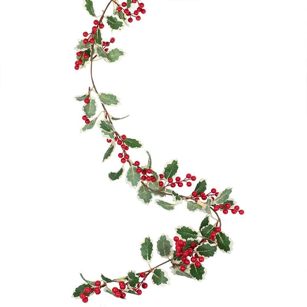 artifical-holly-and-berries-christmas-garland|TRAD301|Luck and Luck|2