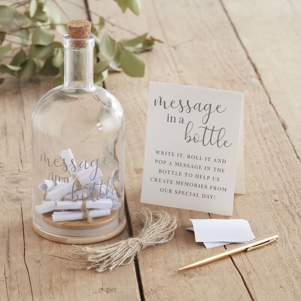 message-in-a-bottle-wedding-guest-book-alternative|BRA-315|Luck and Luck| 1