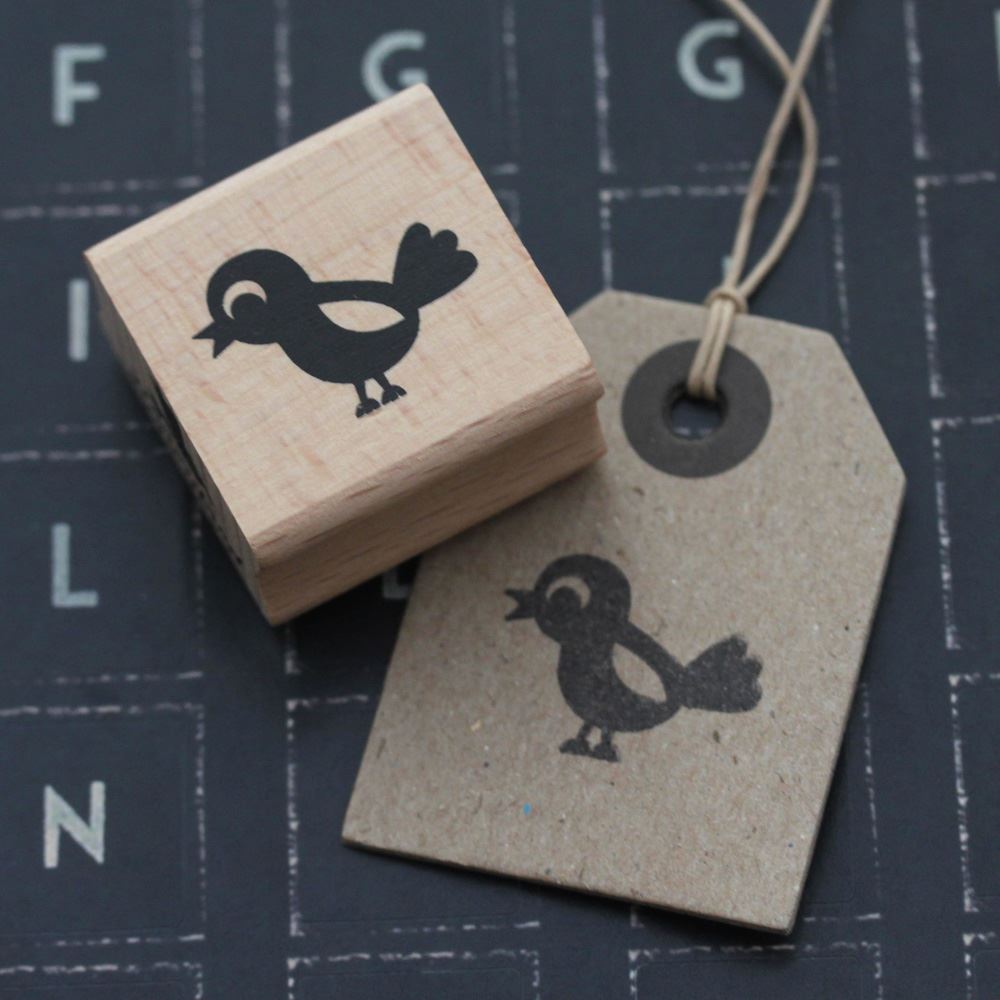 bird-small-rubber-stamp-craft-scrapbooking|A002|Luck and Luck| 1
