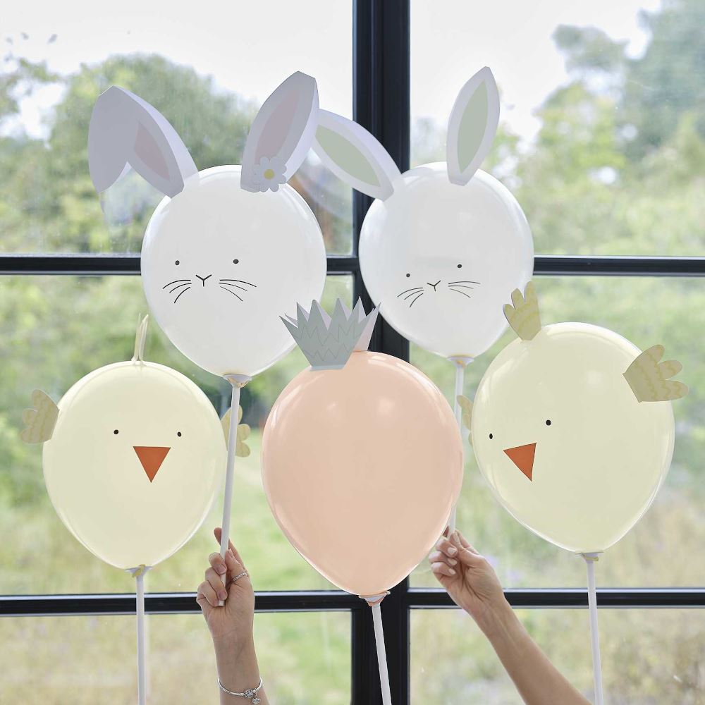 easter-character-balloon-bundle-x-5-easter-decorations-craft|BN-115|Luck and Luck| 1