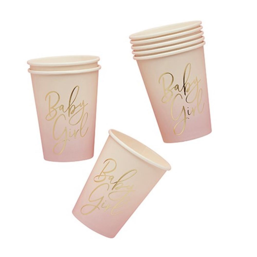 pink-baby-girl-baby-shower-paper-party-cups-x-8|HBBS216|Luck and Luck| 3