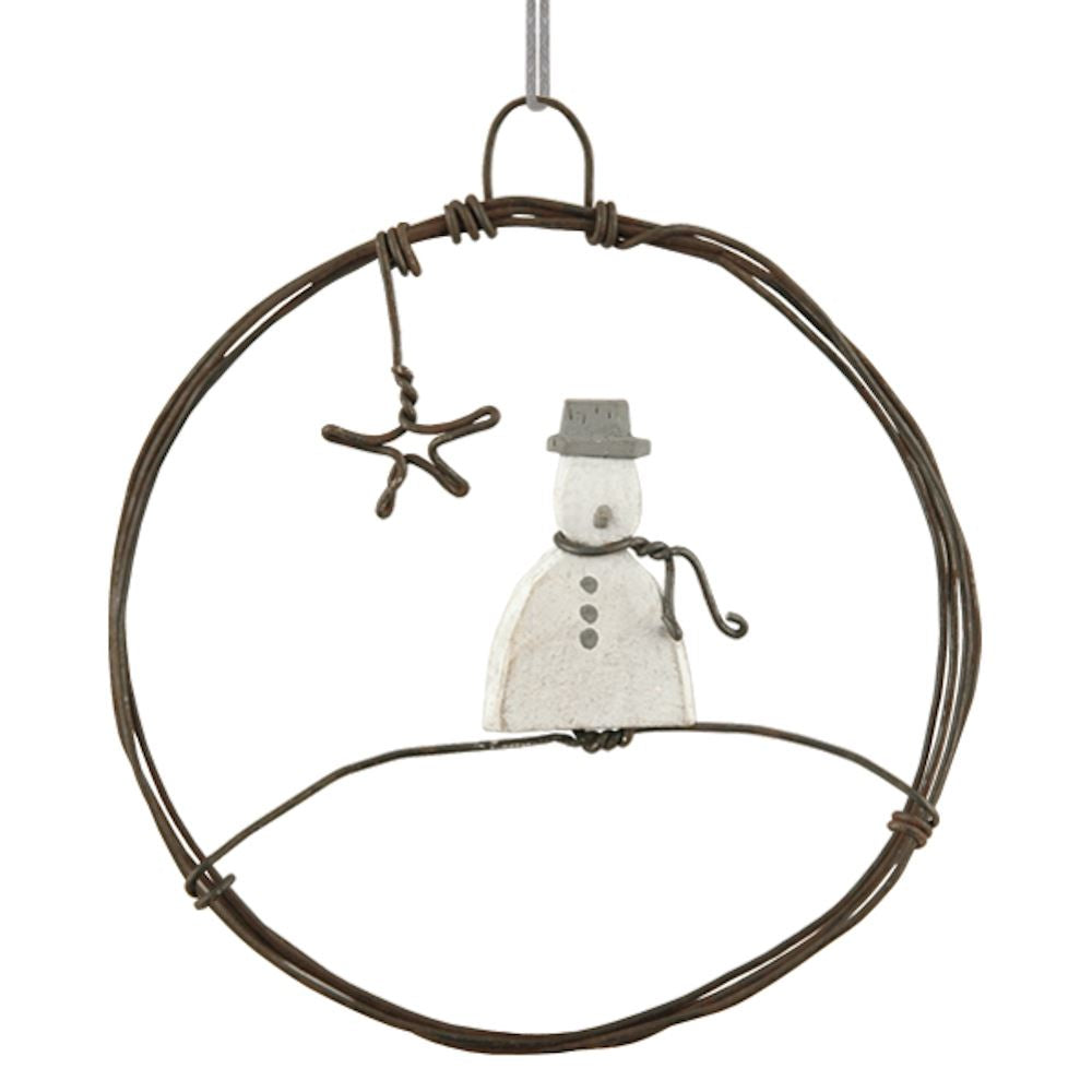 east-of-india-small-hanging-metal-decoration-snowman|3472|Luck and Luck|2