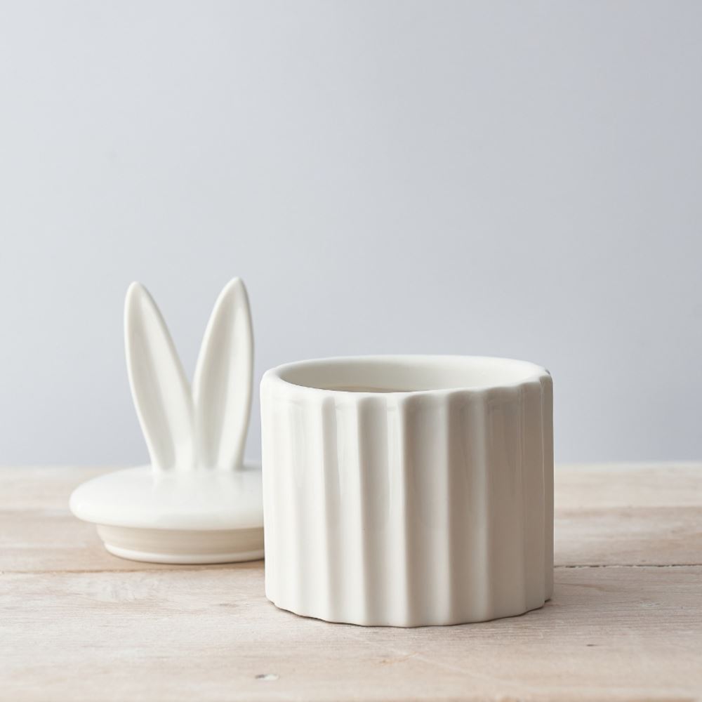 white-bunny-ears-ceramic-storage-pot-16-5cm-easter-decoration|PL021451|Luck and Luck| 3