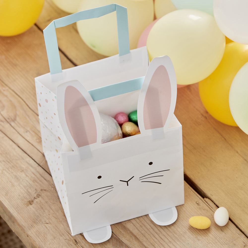 5-easter-bunny-party-bags-with-pop-out-feet|EGG-220|Luck and Luck| 1