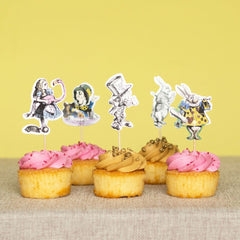 alice-in-wonderland-and-floral-flags-food-picks-x-24-of-each|LLSETFOODPICKS|Luck and Luck| 3