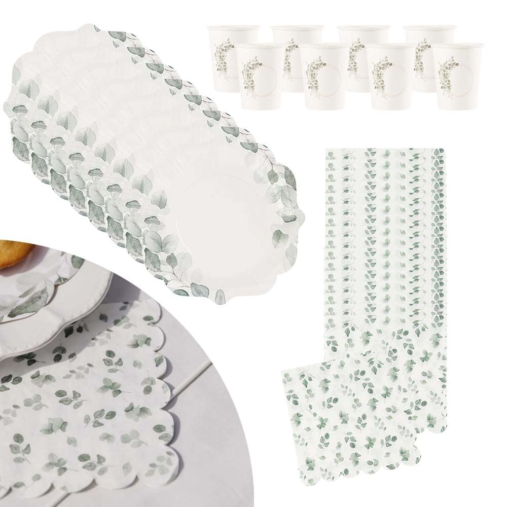 botanical-party-pack-paper-plates-cups-napkins-for-8-people|LLBOTANICALPP|Luck and Luck| 1