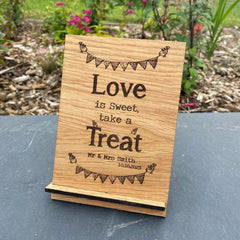 personalised-love-is-sweet-wooden-wedding-sign-design-3|LLWWWEDSIGND3LIS|Luck and Luck|2