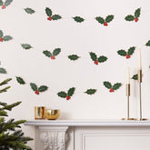 holly-leaves-christmas-garland-decorations-5m|TRAD302|Luck and Luck| 1