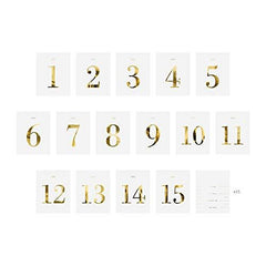 wedding-table-number-white-gold-bottle-stickers-labels-set-of-15|KPZ6-008-019M|Luck and Luck| 1