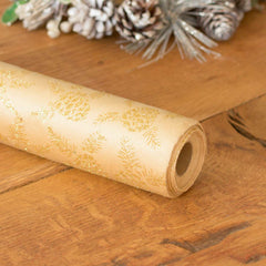 gold-glitter-acorn-christmas-table-runner-28cm-x-3m|91180|Luck and Luck| 3