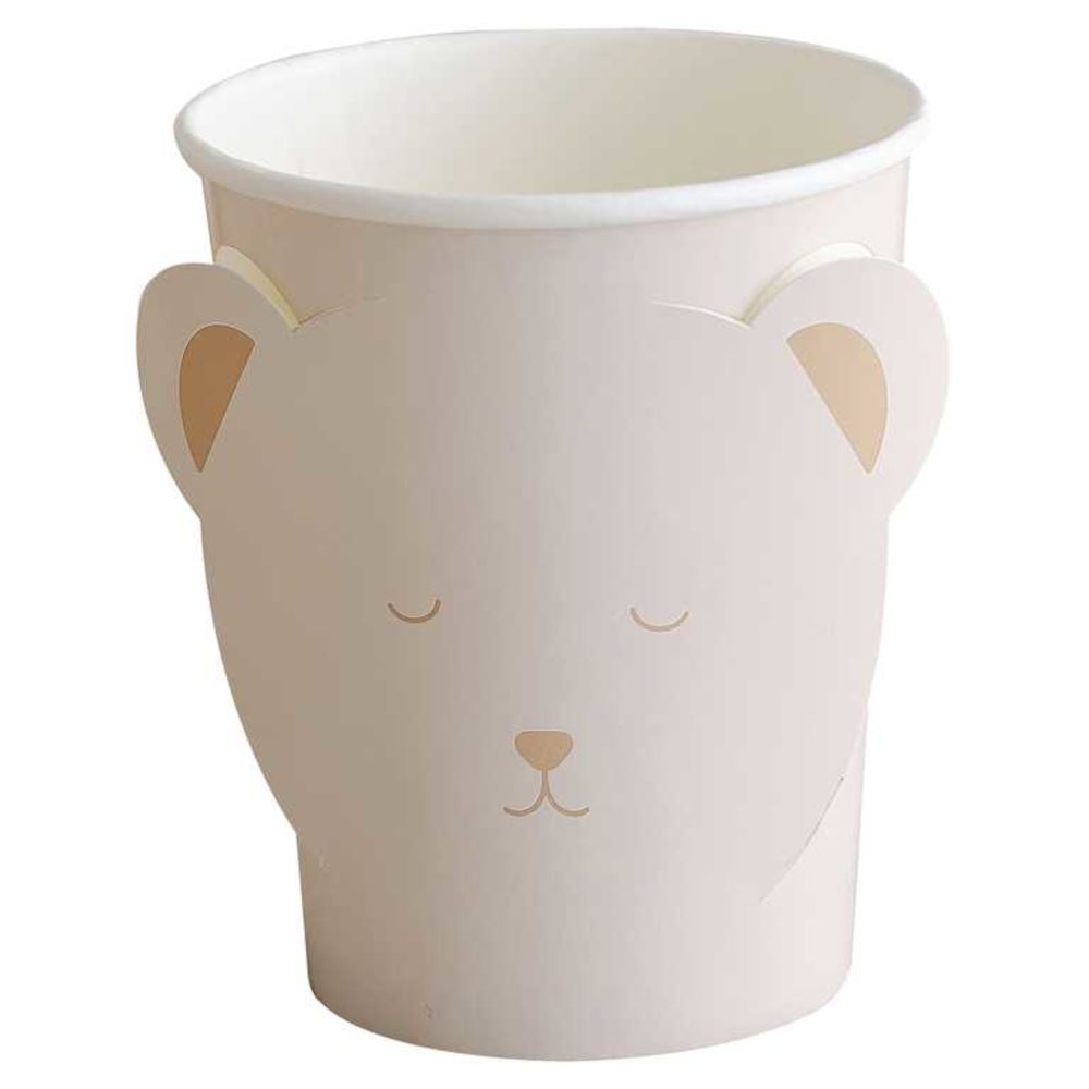 pop-out-teddy-bear-baby-shower-paper-cups-x-8|TED-212|Luck and Luck|2