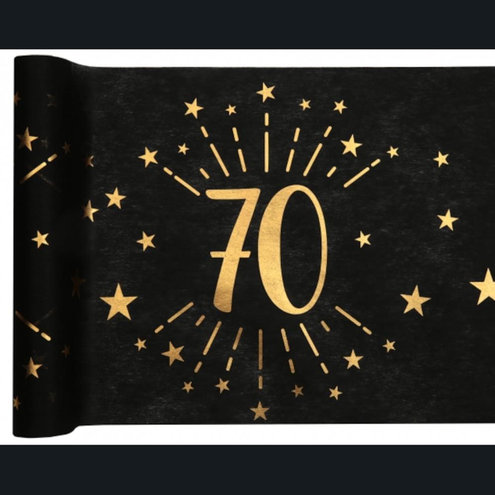 gold-metallic-sparkling-age-70-table-runner-70th-birthday|678700300070|Luck and Luck| 1