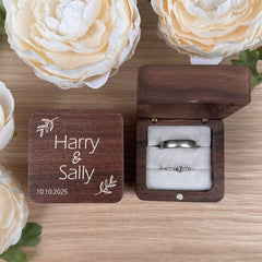 personalised-square-ring-box-2-ring-slots-white-insert-design-9|LLUVRB2WD9|Luck and Luck| 1
