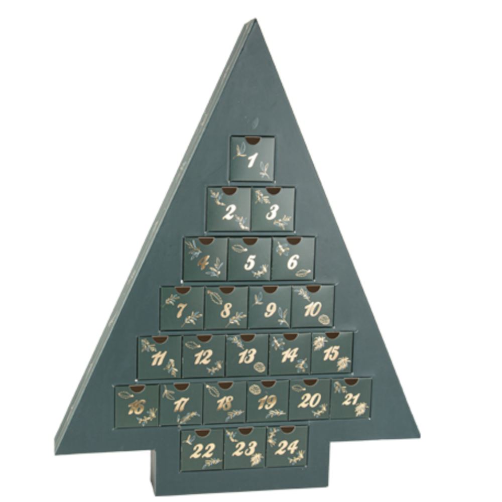 countdown-to-christmas:-green-tree-advent-calendar-with-drawers|94541|Luck and Luck| 1