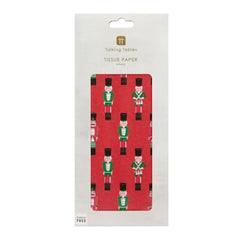 red-nutcracker-themed-christmas-wrapping-tissue-paper-4-sheets|BC-NUT-TISSPAPER|Luck and Luck| 1